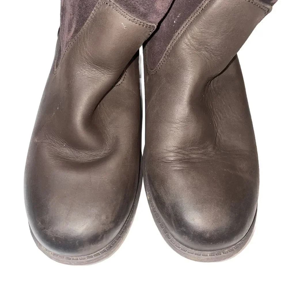 UGG Australia BRUCKNER Stout WATER RESISTANT Slouch Boots Brown 1017487 Women 6